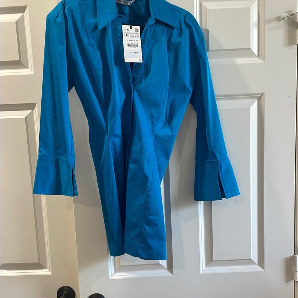 Women's Zara NWT mini shirt dress
